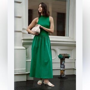 Elegant Green Maxi Dress